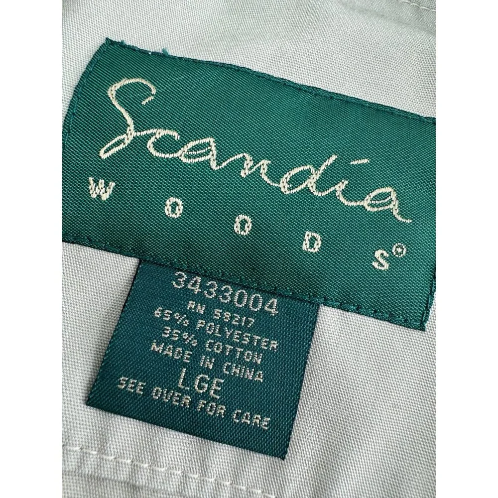 Vintage Scandia Woods Men Vest Photography Safari Outdoor Pockets Beige Large L